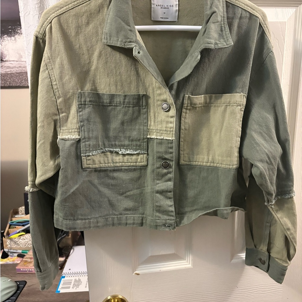 Angel Kiss Two-Tone Utility Jacket
